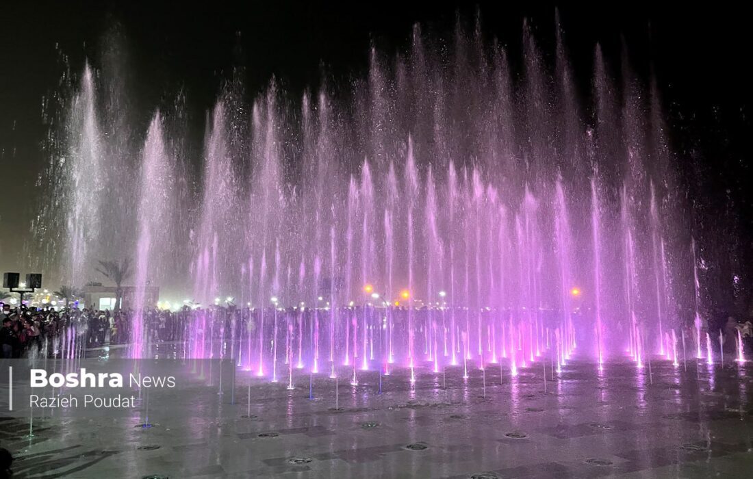 گزارش تصویری؛ افتتاح بزرگترین آبنمای کف خشک جنوب کشور در بندرعباس