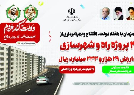 ۲۱ پروژه راه و شهرسازی در مناطق مختلف استان هرمزگان آماده بهره‌برداری است