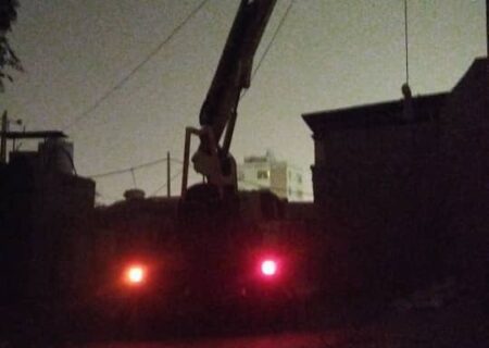 تداوم خدمات برق ناحیه یک بندرعباس در کوی نصر بندرعباس‌