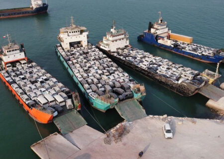 ثبت رکورد جدید در جابه‌جایی خودرو از بنادر غرب هرمزگان