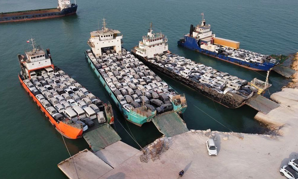 ثبت رکورد جدید در جابه‌جایی خودرو از بنادر غرب هرمزگان